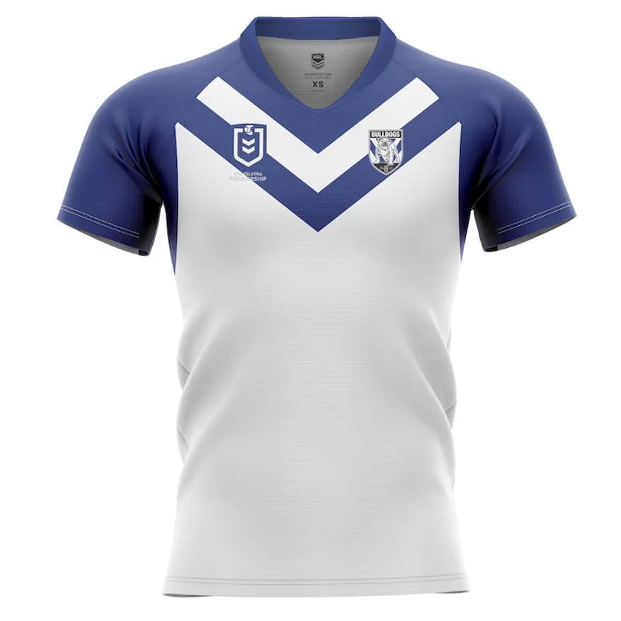 1 Canterbury Bulldogs Men's Home Supporter Jersey NRL Rugby League by Burley Sekem