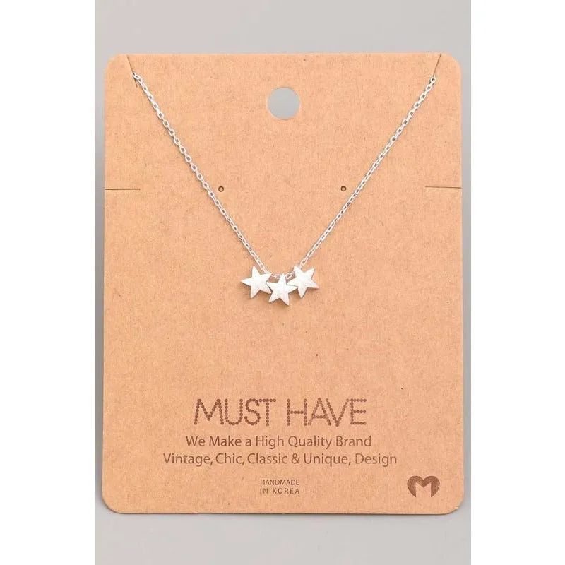 3 Star Must Have Necklace