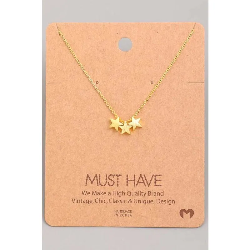 3 Star Must Have Necklace