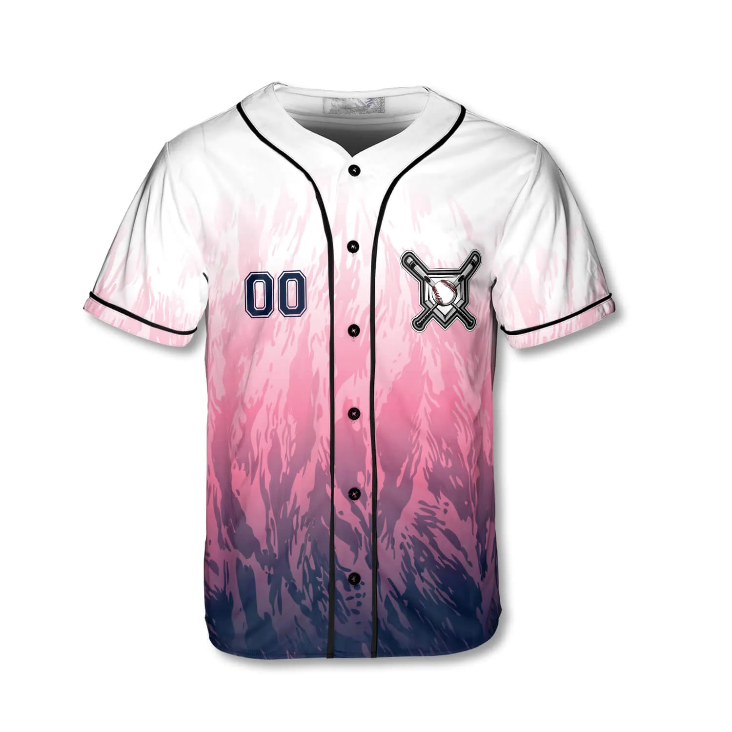 3D All Over Print Athlete Flame Custom Baseball Jersey, Idea Gift for Baseball Team