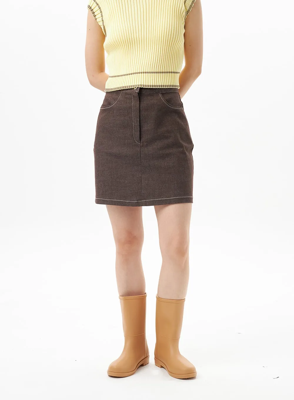 A-Line Mini Skirt OU313