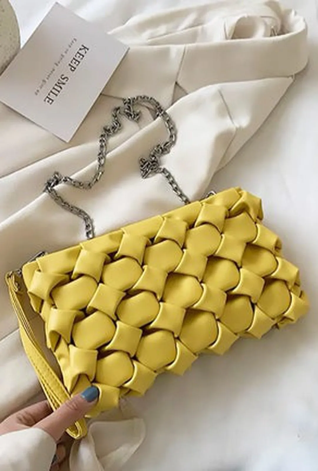 ABEJE - WEAVE CLUTCH BAG