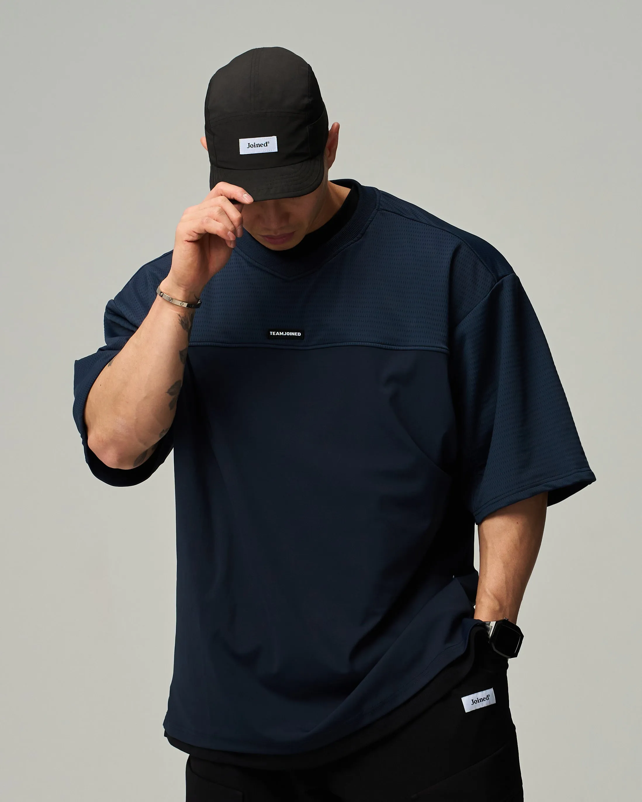 Adapt Mesh Splice Oversized Jersey