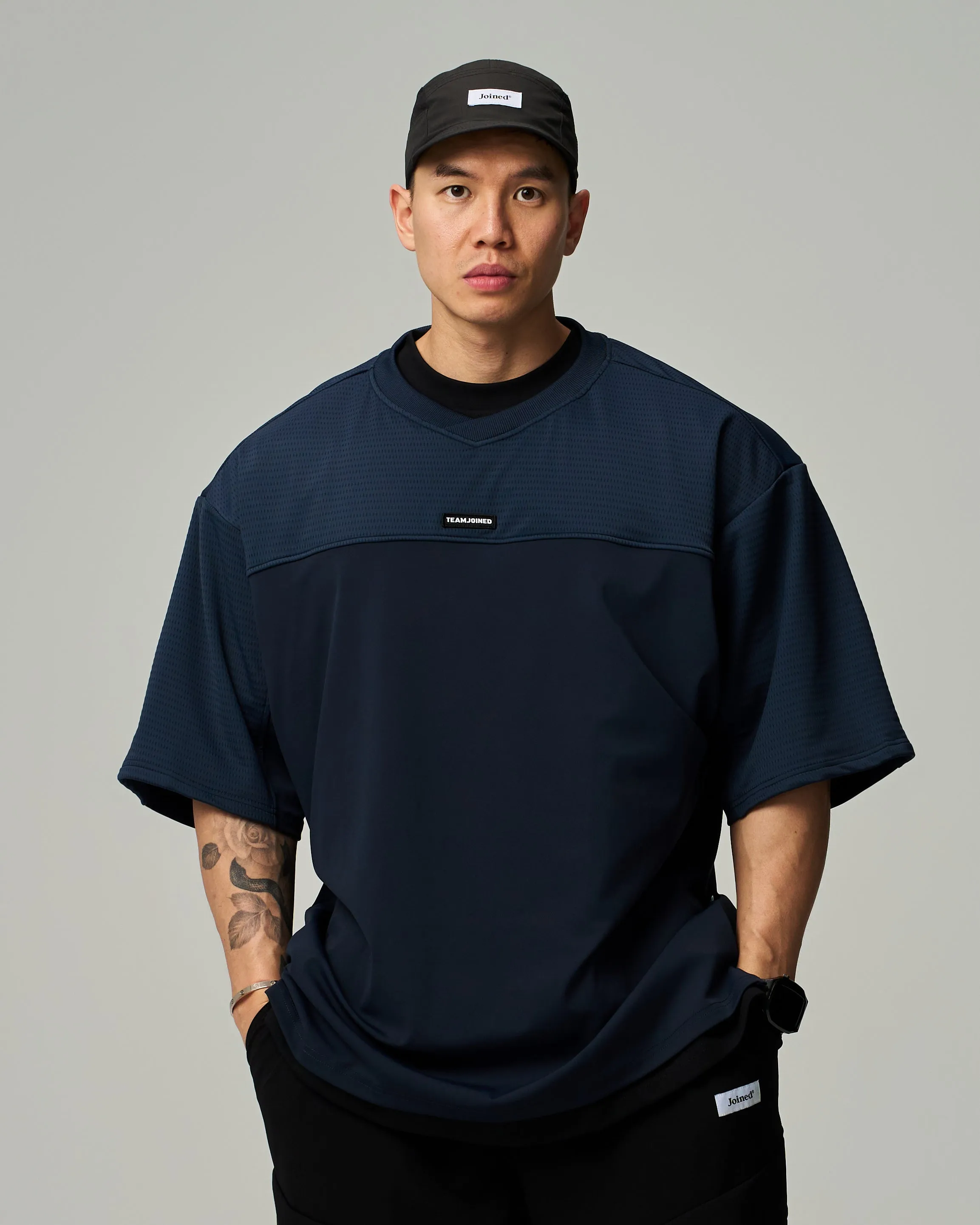 Adapt Mesh Splice Oversized Jersey