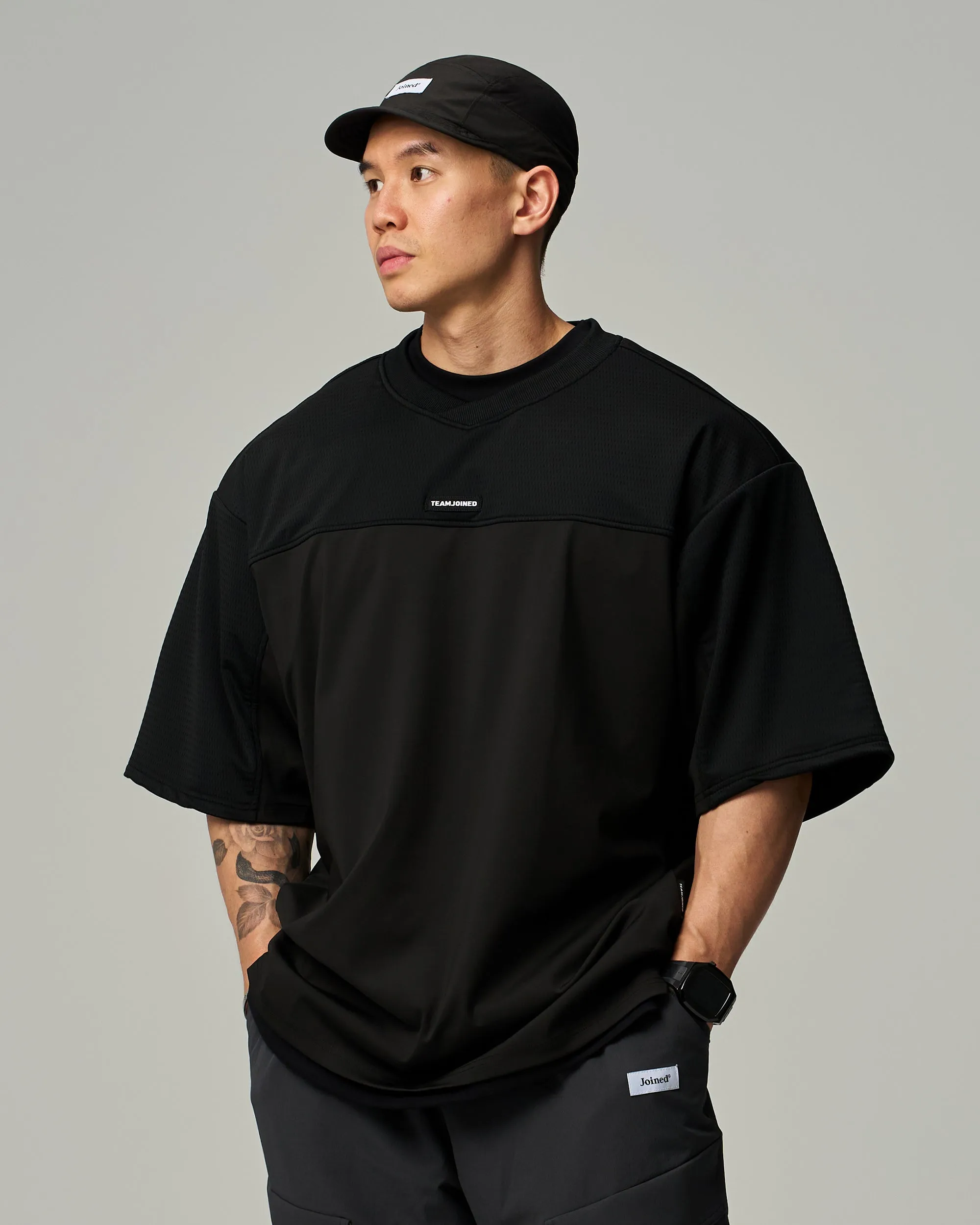 Adapt Mesh Splice Oversized Jersey