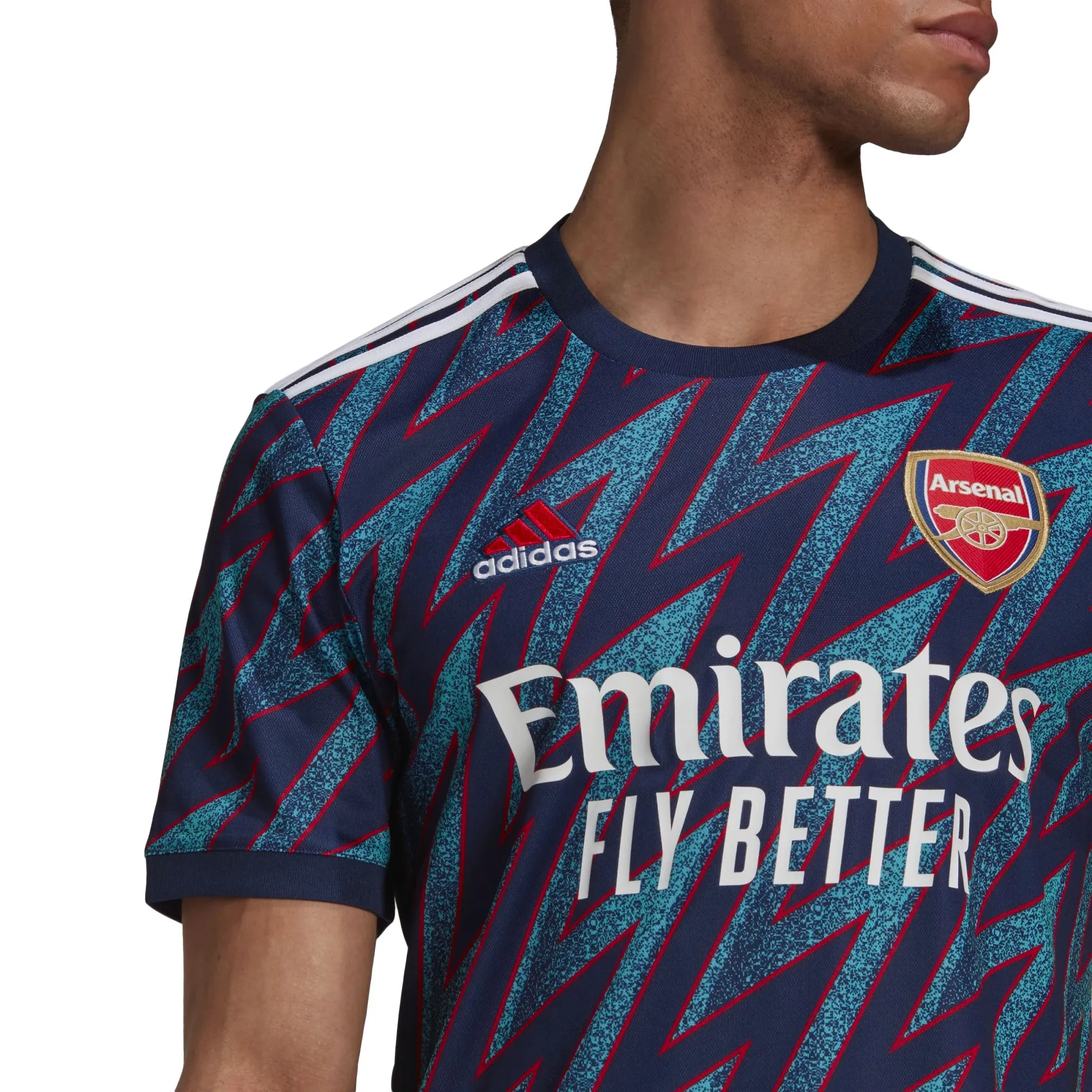 adidas Men's Arsenal 2021/22 Third Jersey Mystery Blue/White