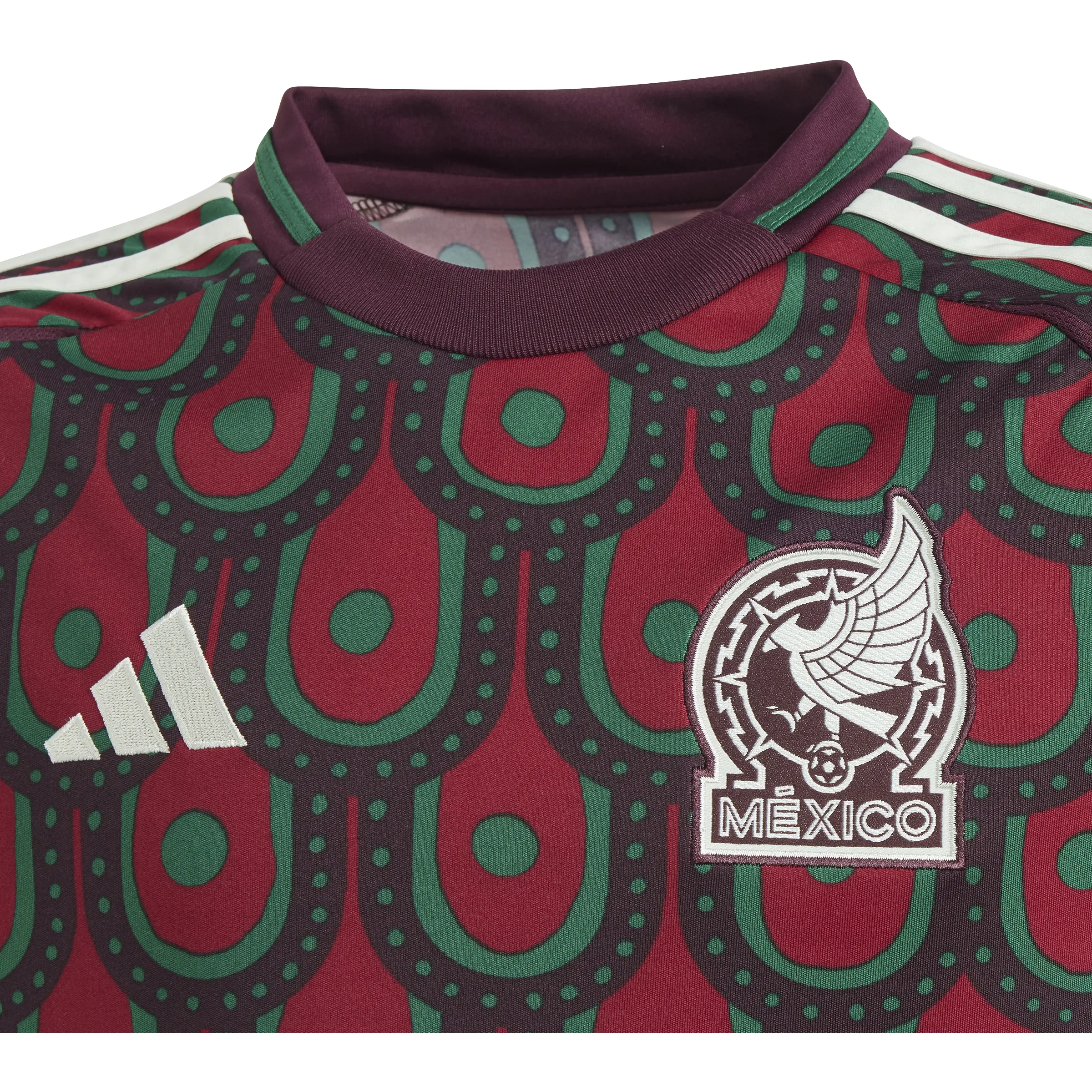 Adidas Mexico Youth 2024 Stadium Home Jersey