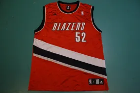 Adidas Portland Trailblazers #52 Greg Oden Vintage Basketball Jersey