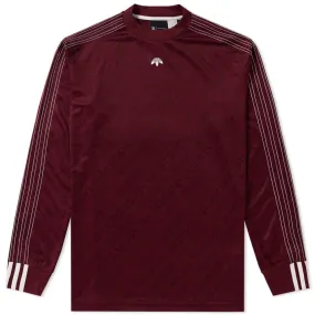 Adidas X Alexander Wang Long Sleeve Football Jersey - Maroon