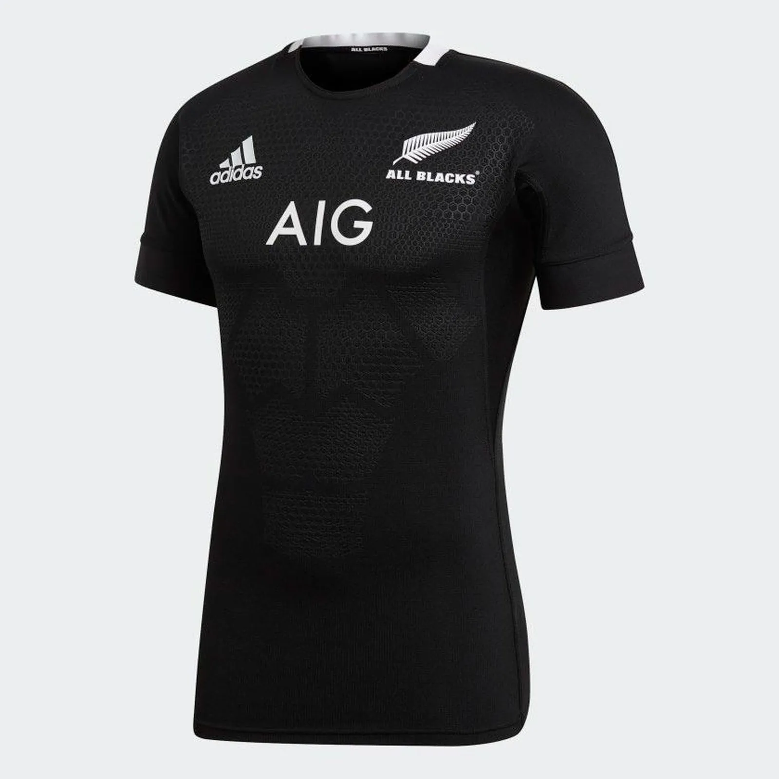 All Blacks 2019 Men's Home Performance (Player) Rugby Jersey by adidas