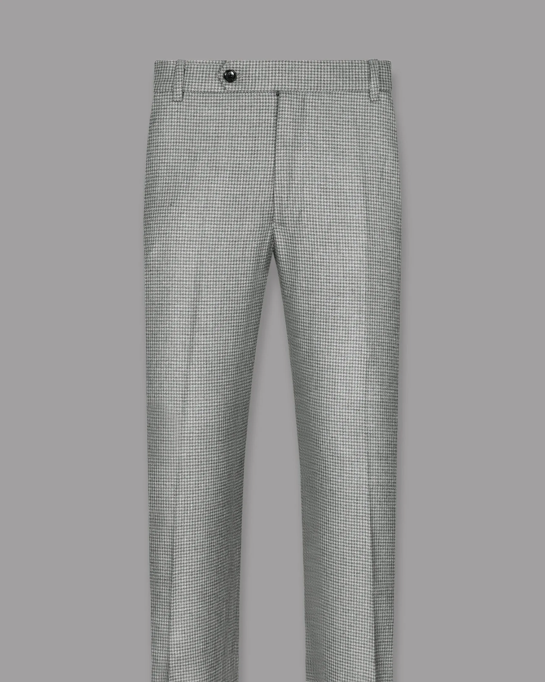 Aluminum Grey Houndstooth Sport Suit