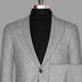 Aluminum Grey Houndstooth Sport Suit