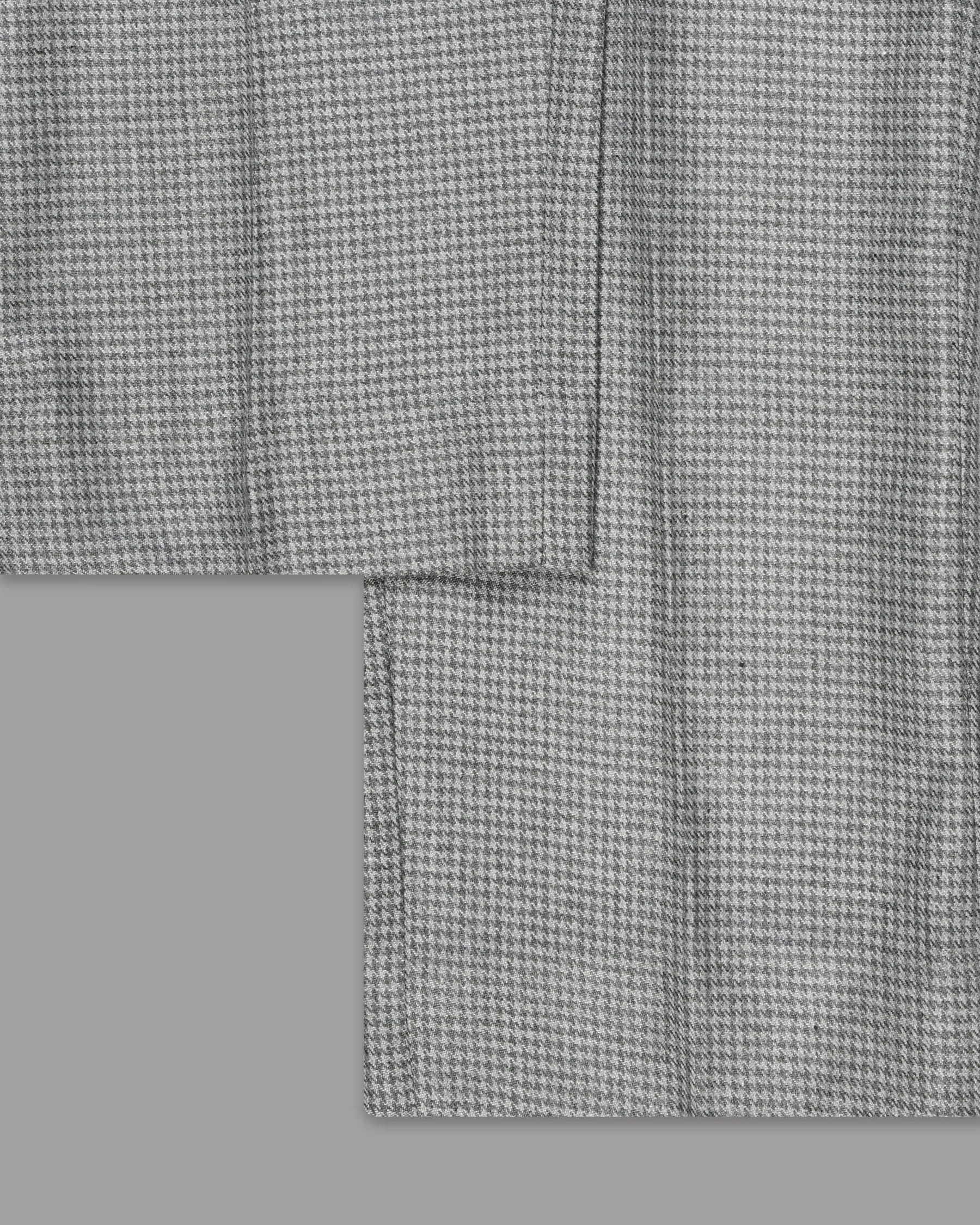 Aluminum Grey Houndstooth Sport Suit