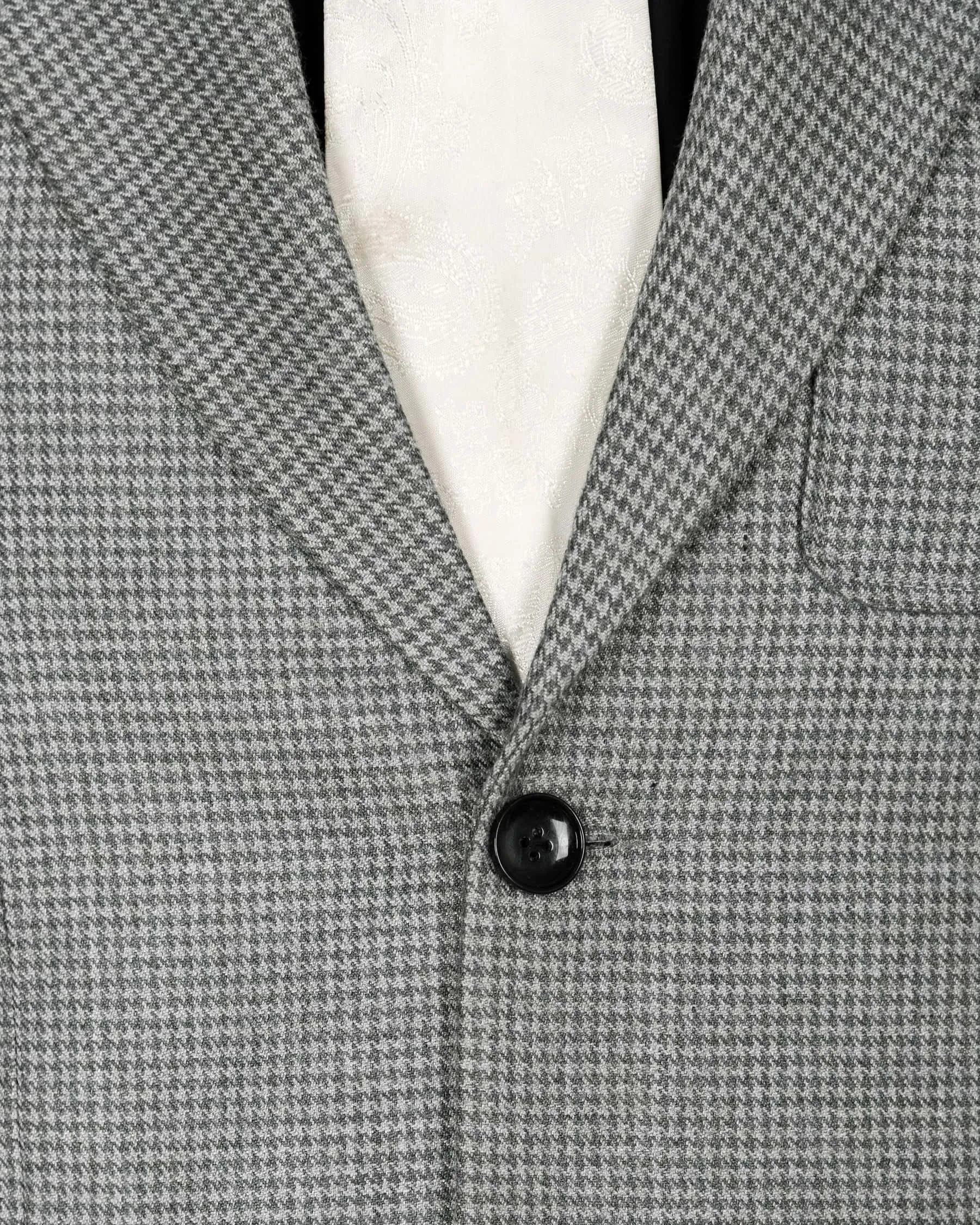 Aluminum Grey Houndstooth Sport Suit