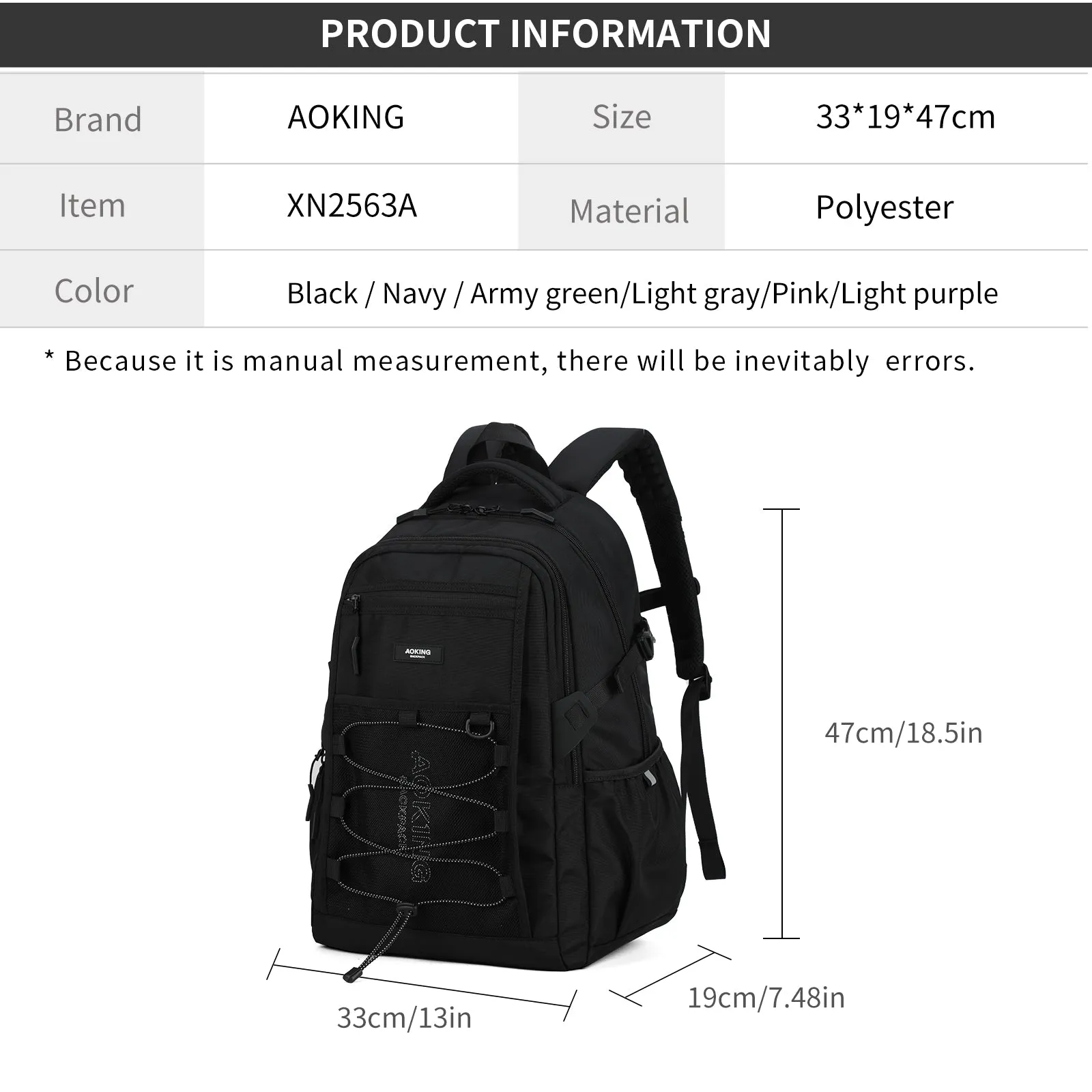 Aoking Egonomic Student Backpack