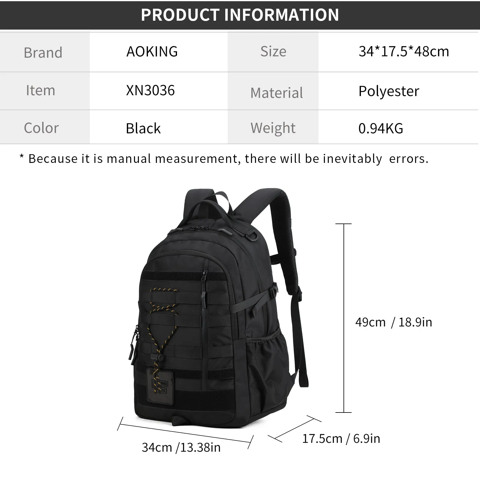 Aoking Student Laptop Backpack