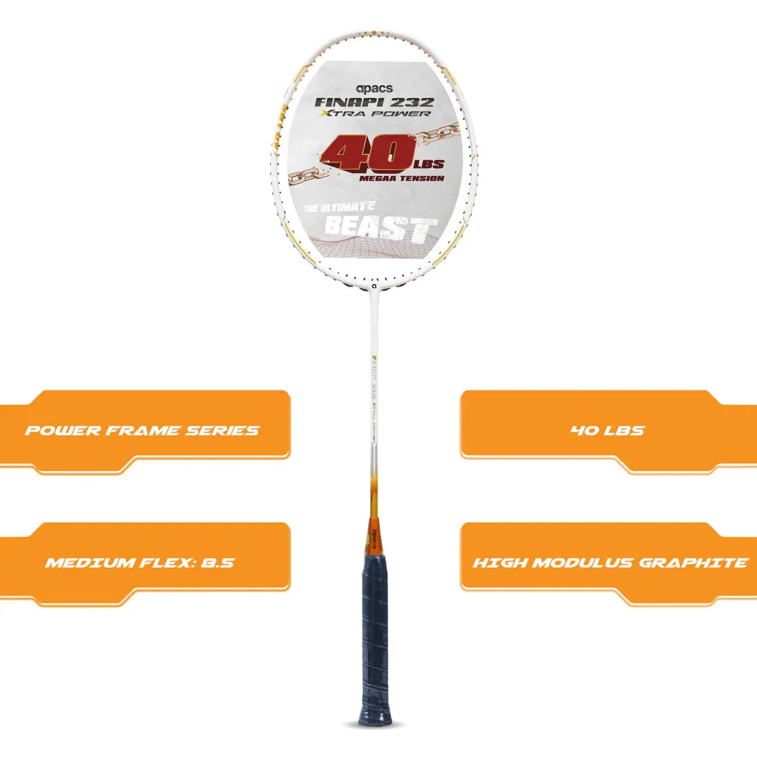 Apacs Finapi 232 Xtra Power Badminton Racket (Unstrung)