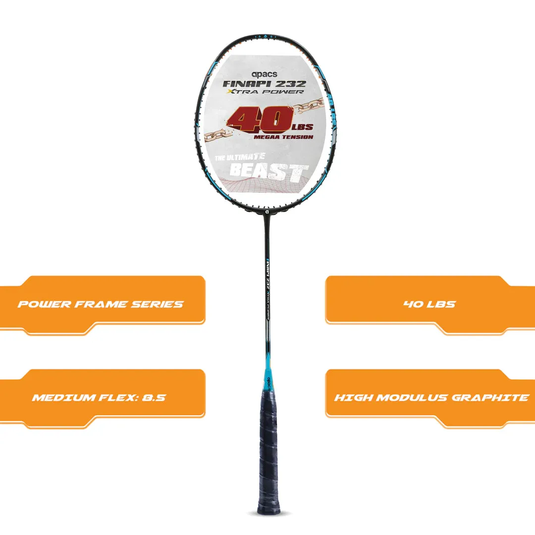 Apacs Finapi 232 Xtra Power Badminton Racket (Unstrung)