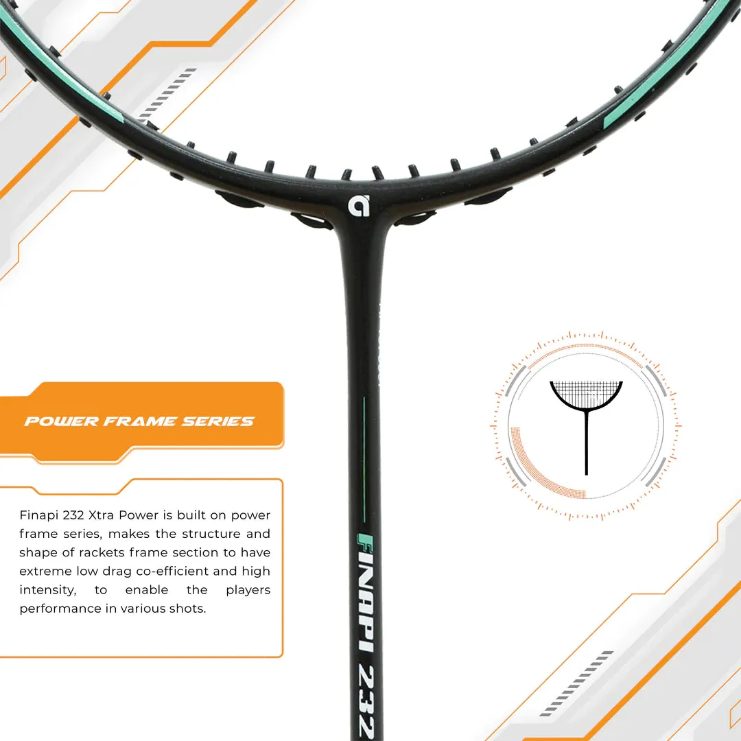 Apacs Finapi 232 Xtra Power Badminton Racket (Unstrung)