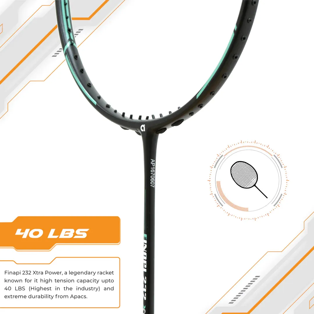 Apacs Finapi 232 Xtra Power Badminton Racket (Unstrung)