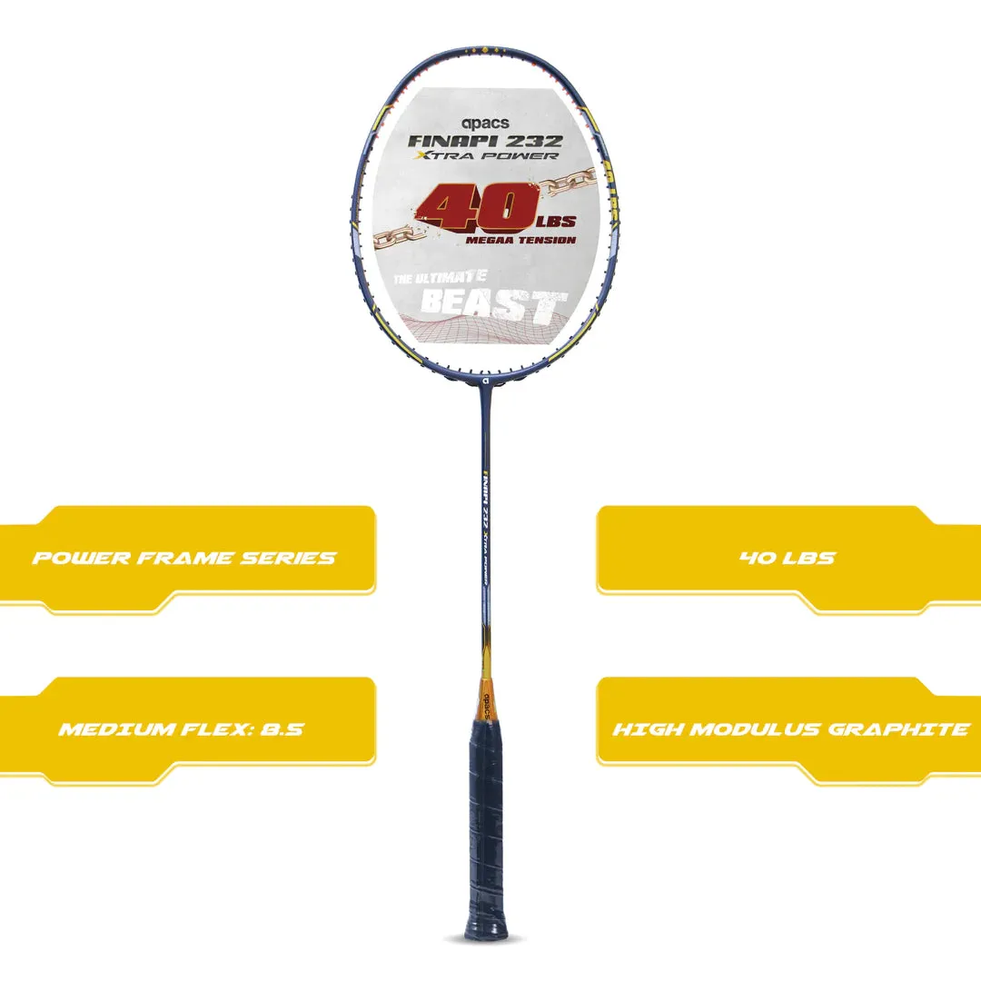 Apacs Finapi 232 Xtra Power Badminton Racket (Unstrung)