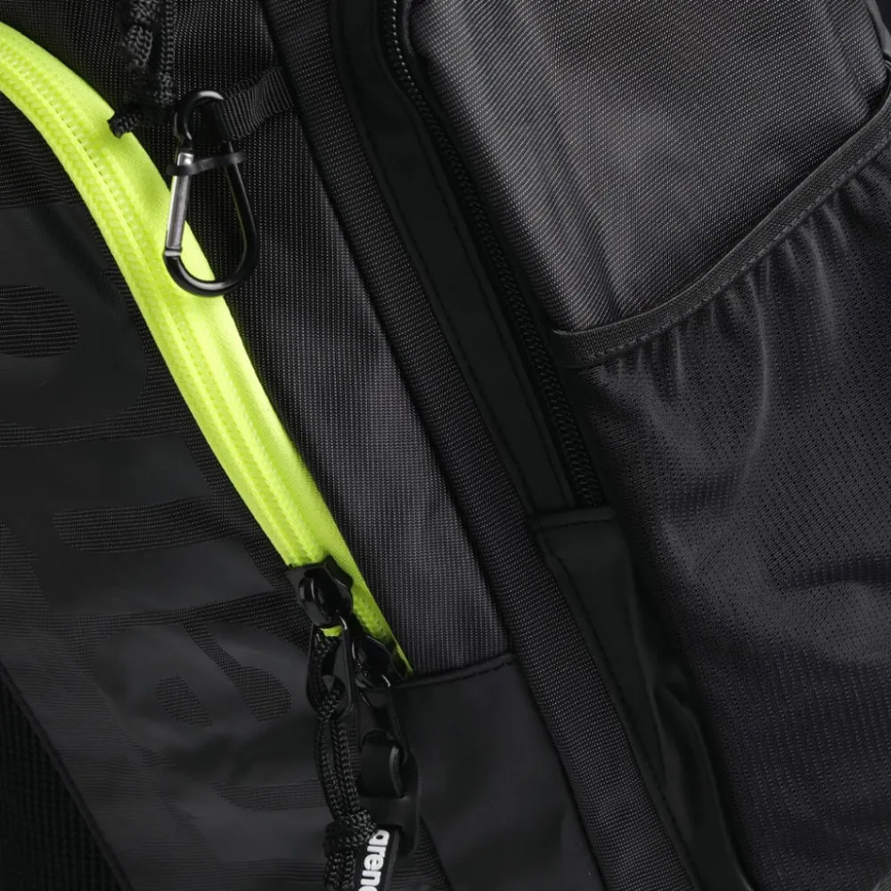 ARENA Spiky III Backpack 45 Backpack (Dark Smoke/Neon Yellow)