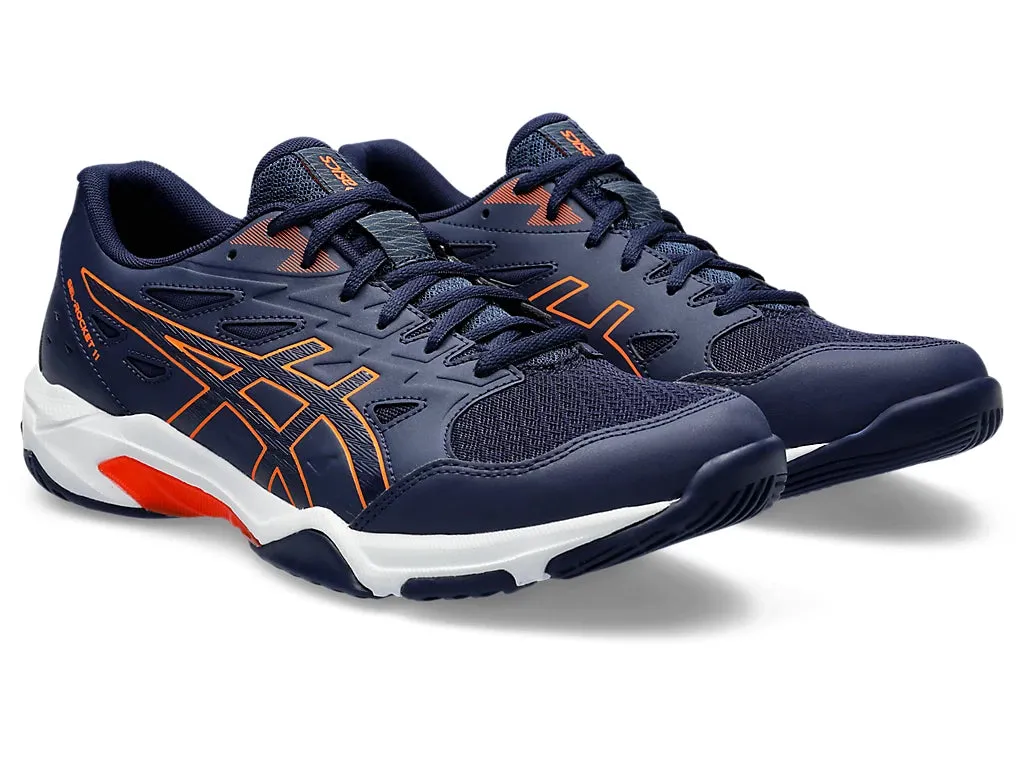 Asics Gel Rocket 11 Badminton Shoe | Peacoat/Shocking Orange