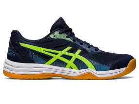 Asics Upcourt 5 Badminton Shoes - Midnight/Hazard Green