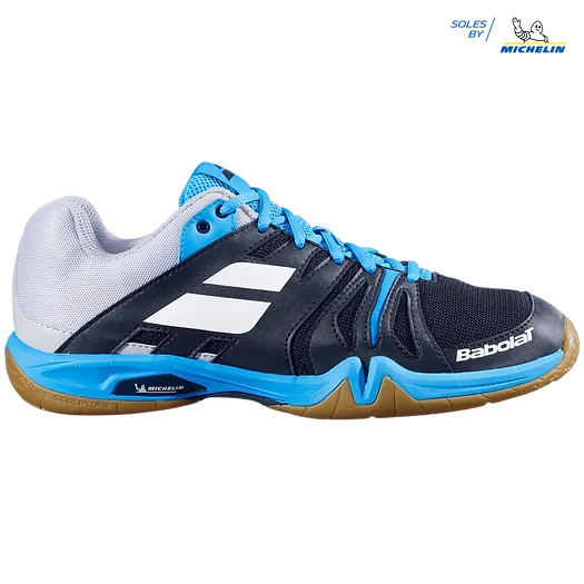 Babolat Men's Shadow Team Badminton Shoes - Black/Blue