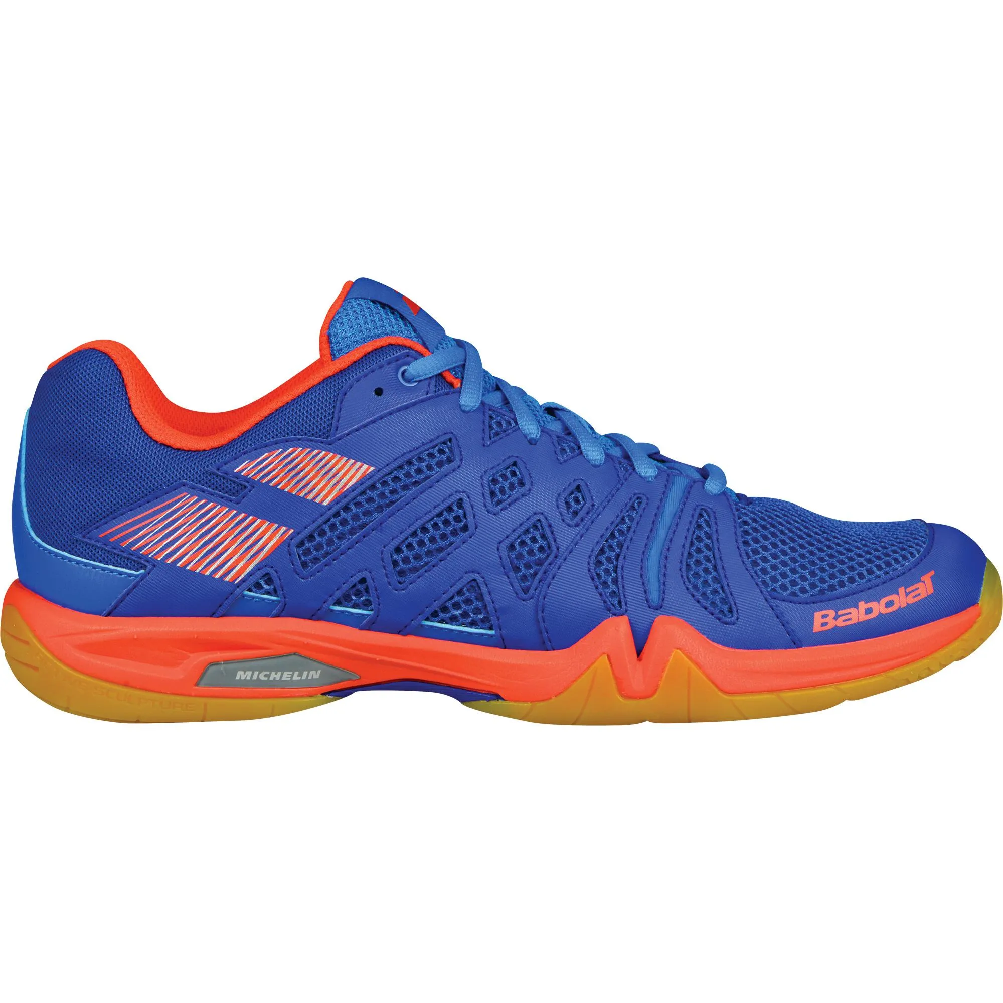 Babolat Men's Shadow Team Badminton Shoes - Blue/Orange