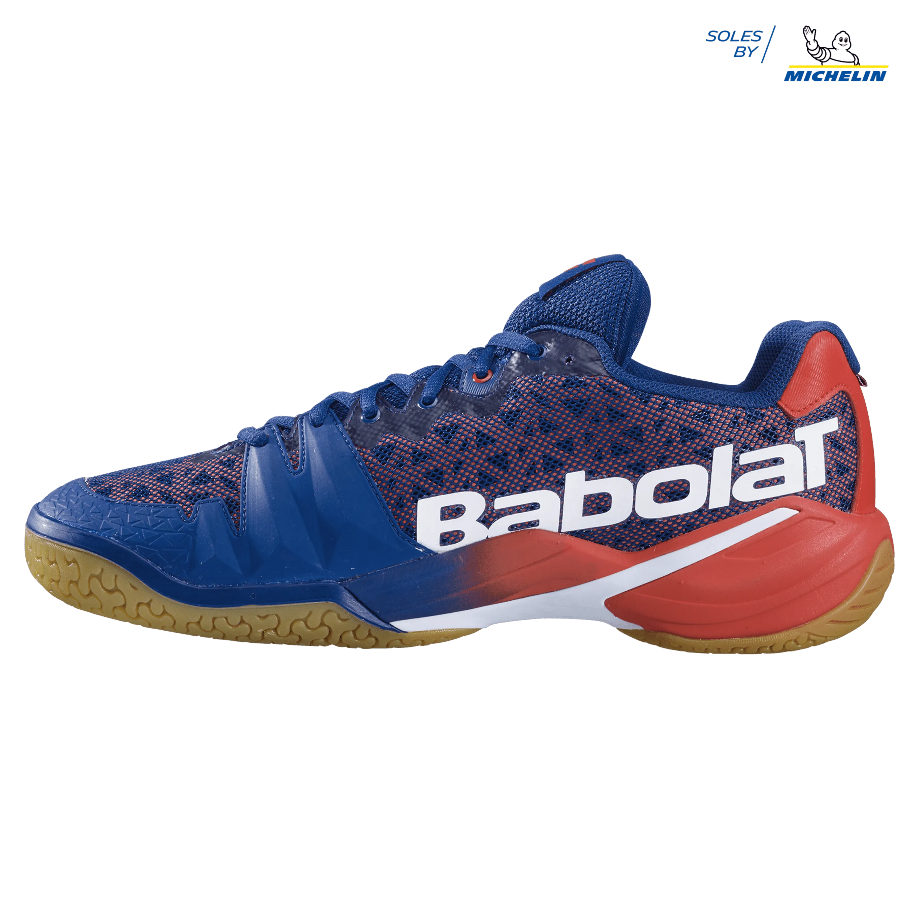 Babolat Men's Shadow Tour Badminton Shoes- Estate Blue/Orange