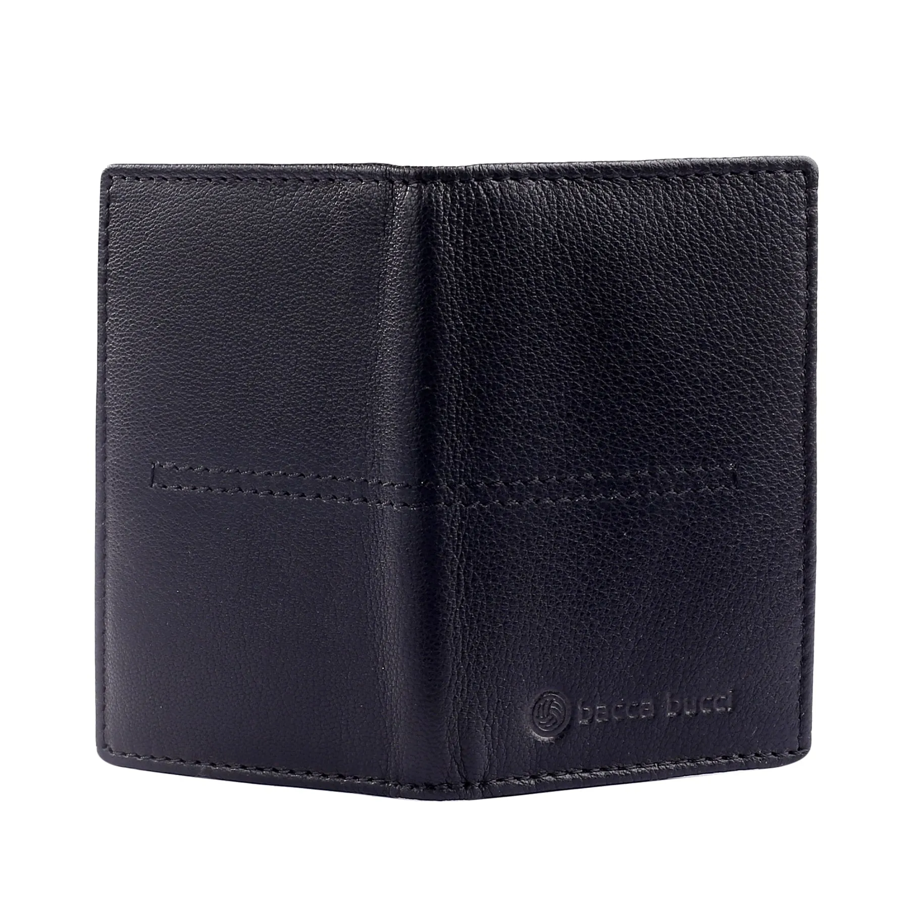 Bacca Bucci Genuine Leather Unisex Bi-Fold Credit Card Holder Wallet