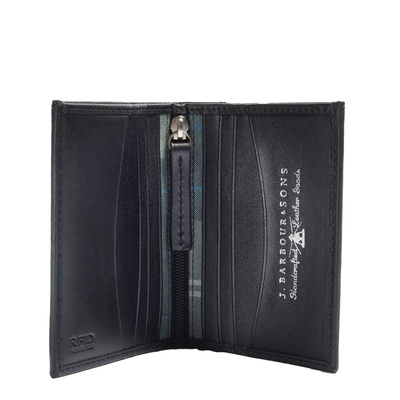 Barbour Colwell Small Billfold Wallet Carbon