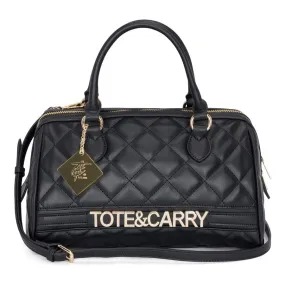 Black Quilted Couture Italy Purse