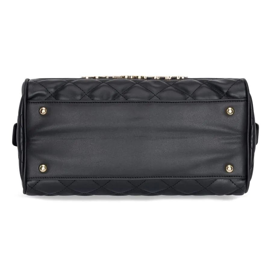 Black Quilted Couture Italy Purse