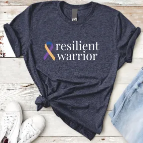 Bladder Cancer "resilient warrior" T-Shirt