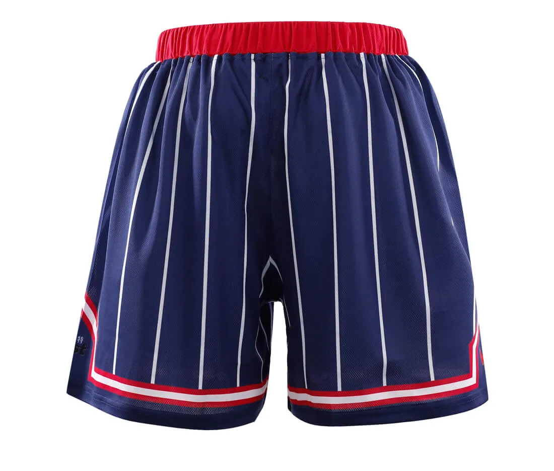 Blue Stripes Design Basketball jersey and Shorts