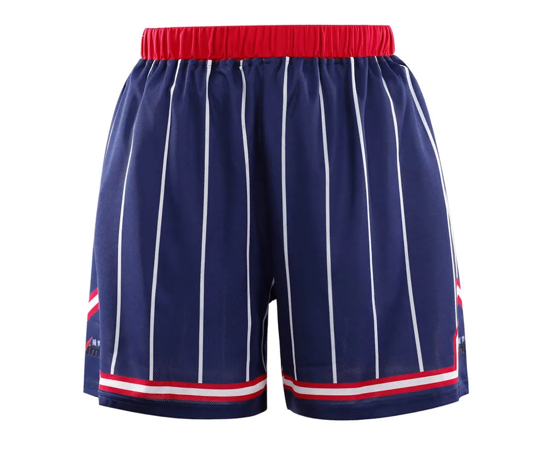 Blue Stripes Design Basketball jersey and Shorts