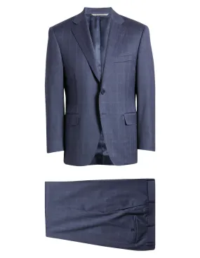 Blue/Gray Windowpane Suit