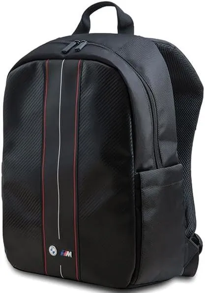 BMW Carbon & Red Stripe Backpack for 16" Laptop Black - BMBP15COMSCAKR