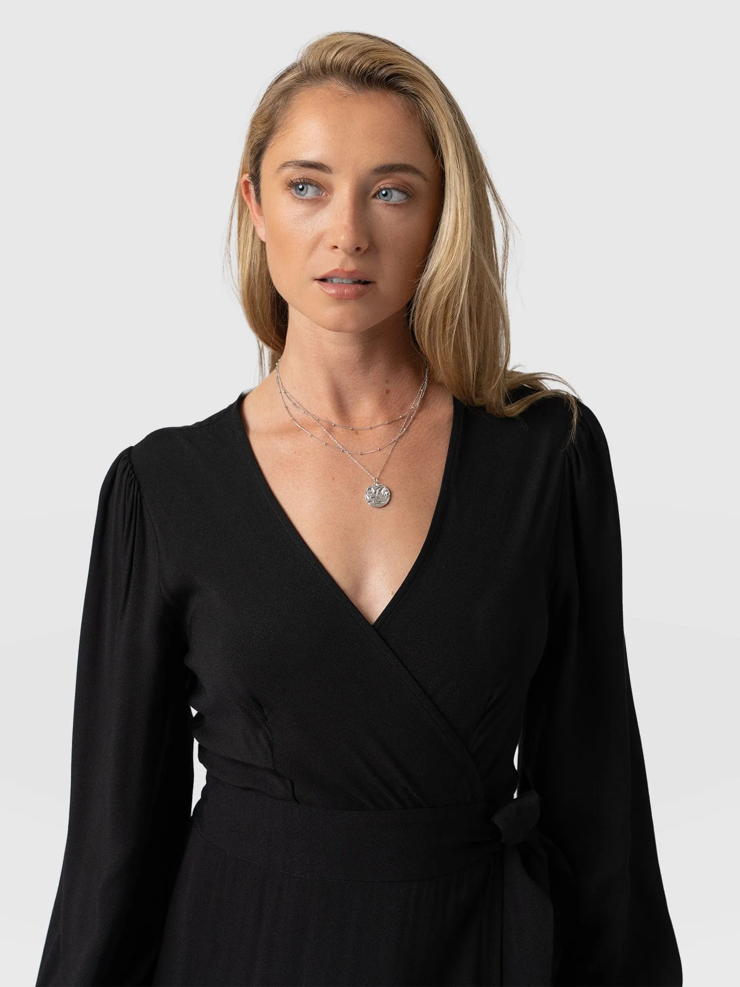 Bonnie Wrap Dress - Black