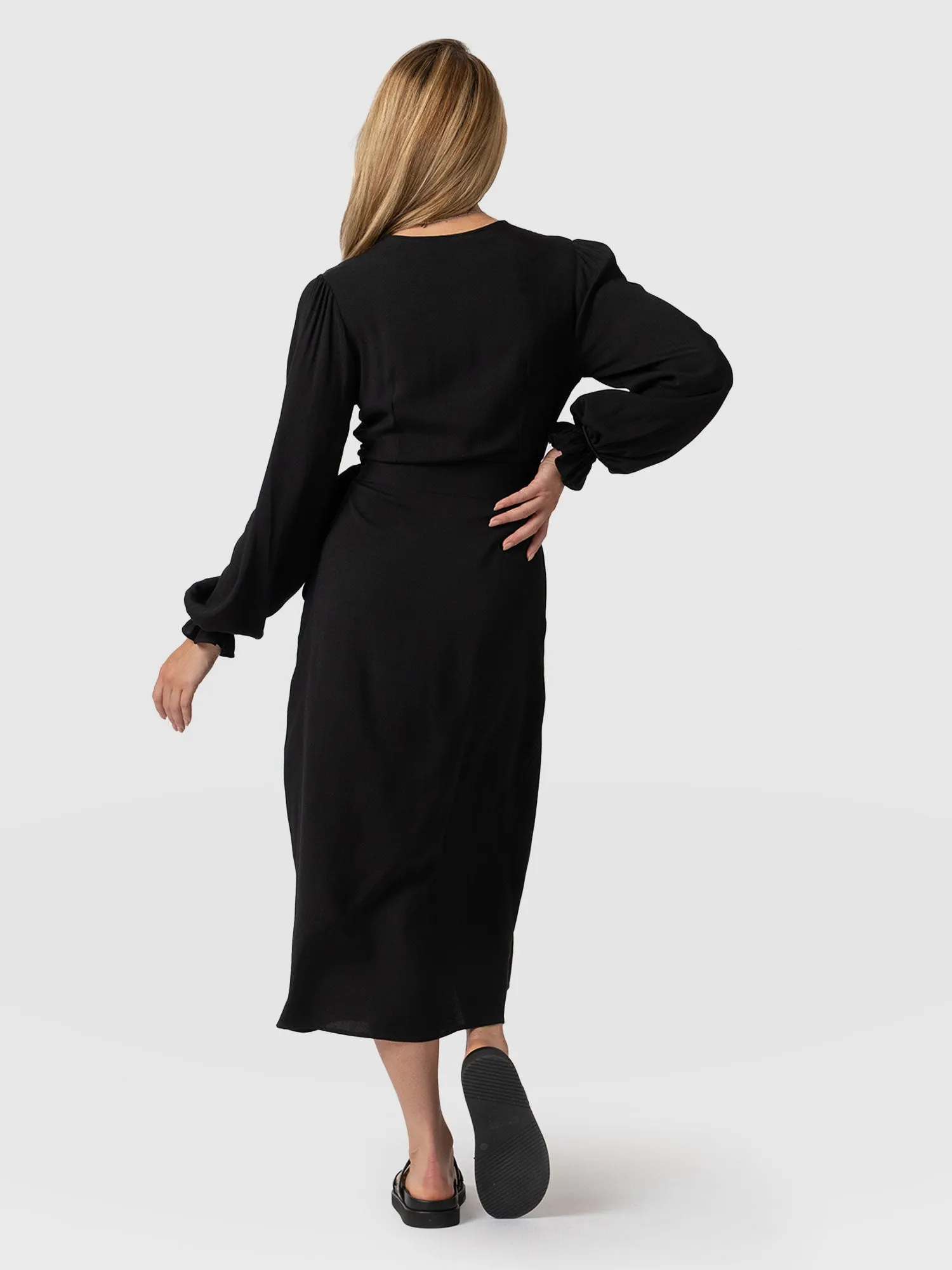 Bonnie Wrap Dress - Black