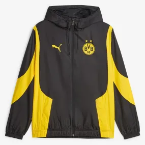 Borussia Dortmund 2023/24 Men's Prematch Woven Anthem Jacket Football Football by Puma