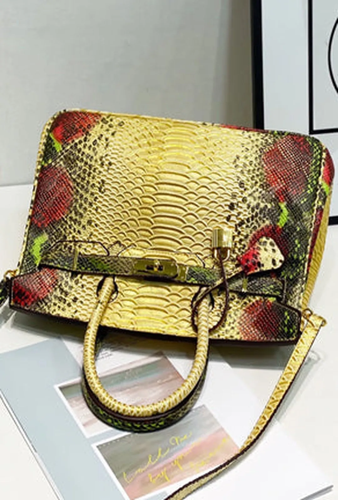 BOUDICCA - PYTHON KELLY BAG