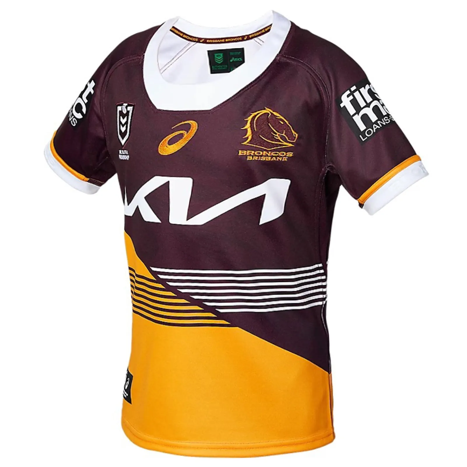 Brisbane Broncos 2024 Men's Home Jersey NRL Rugby League by Asics