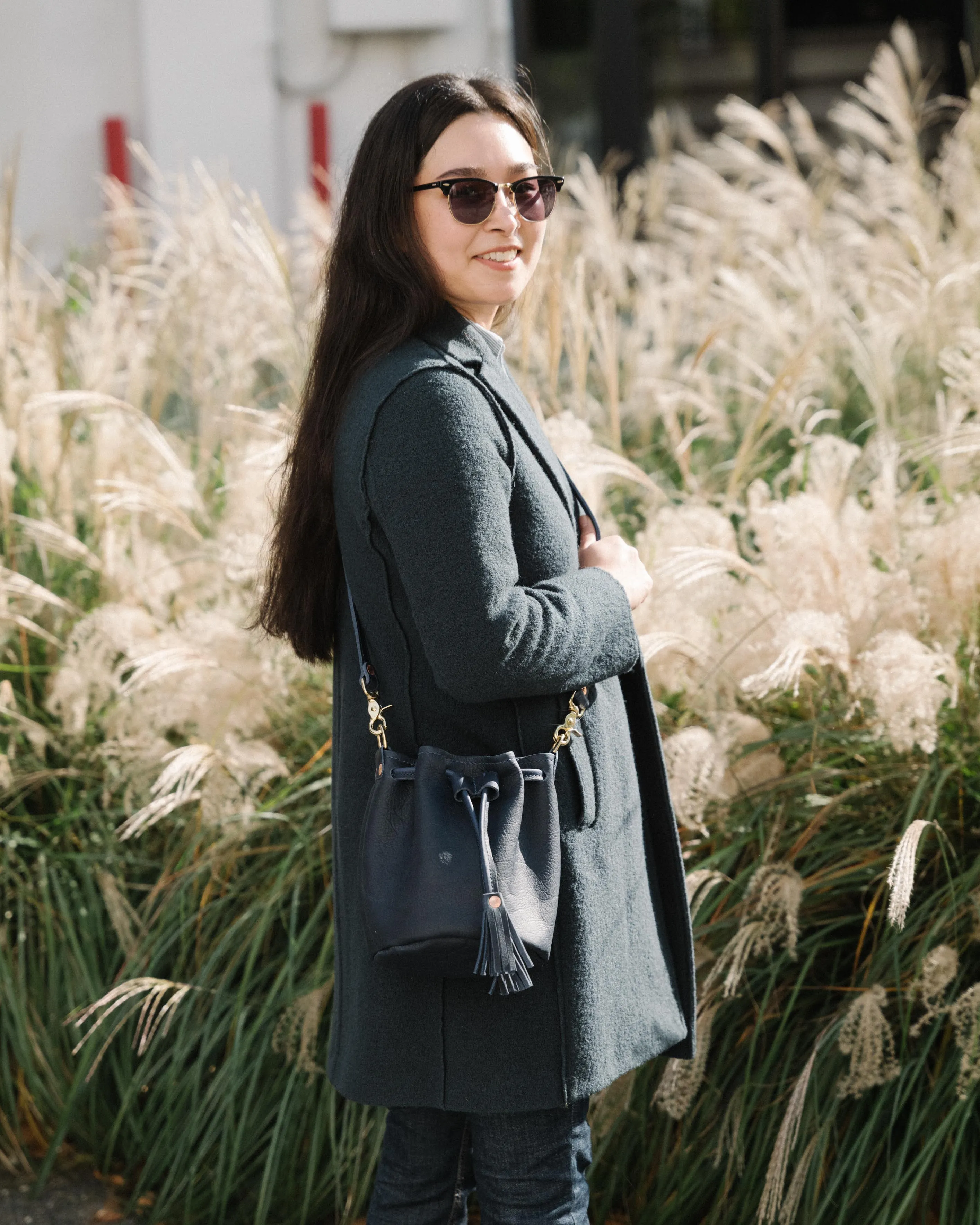 Brown Kodiak Mini Bucket Bag