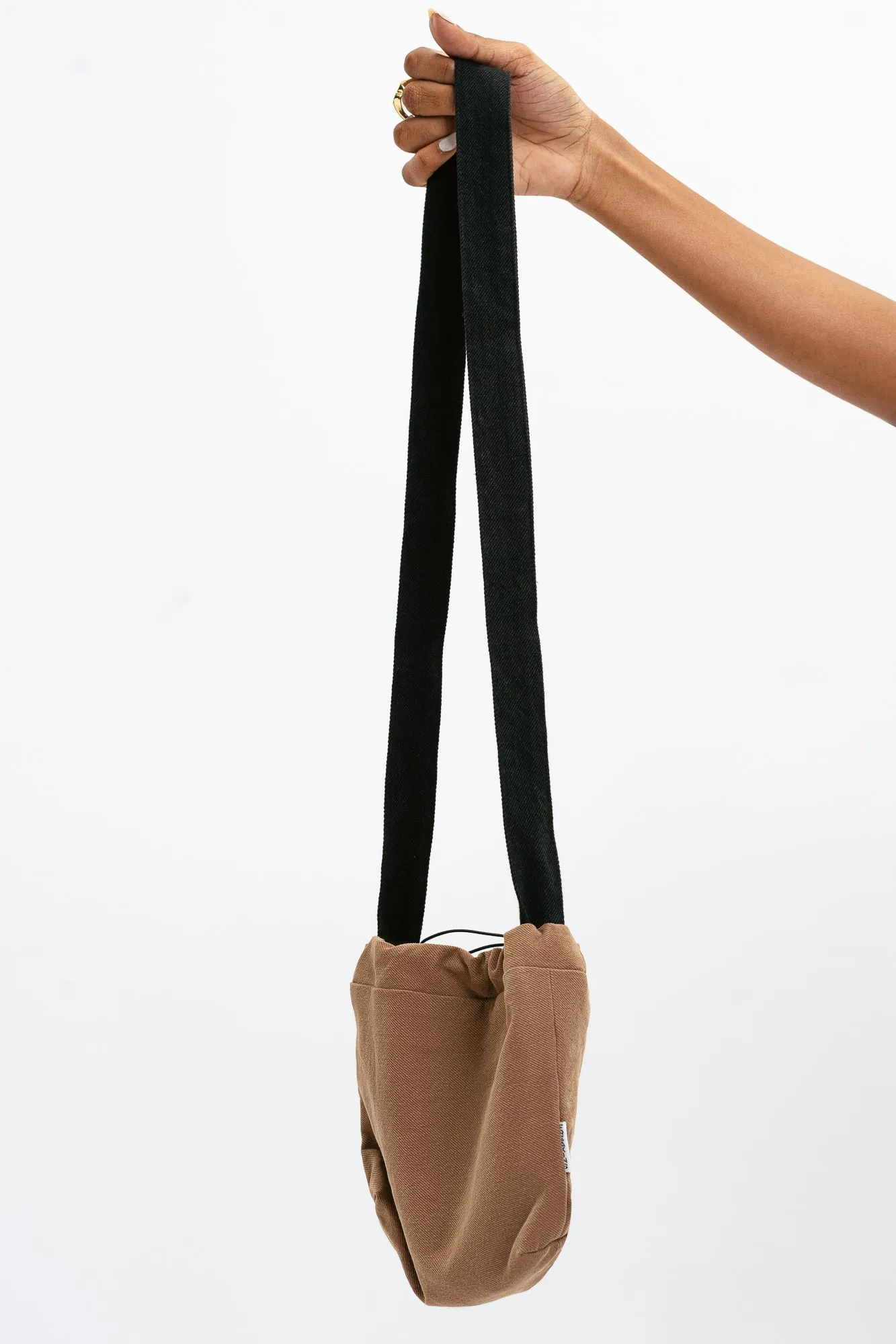 Brown Mini Bucket Bag