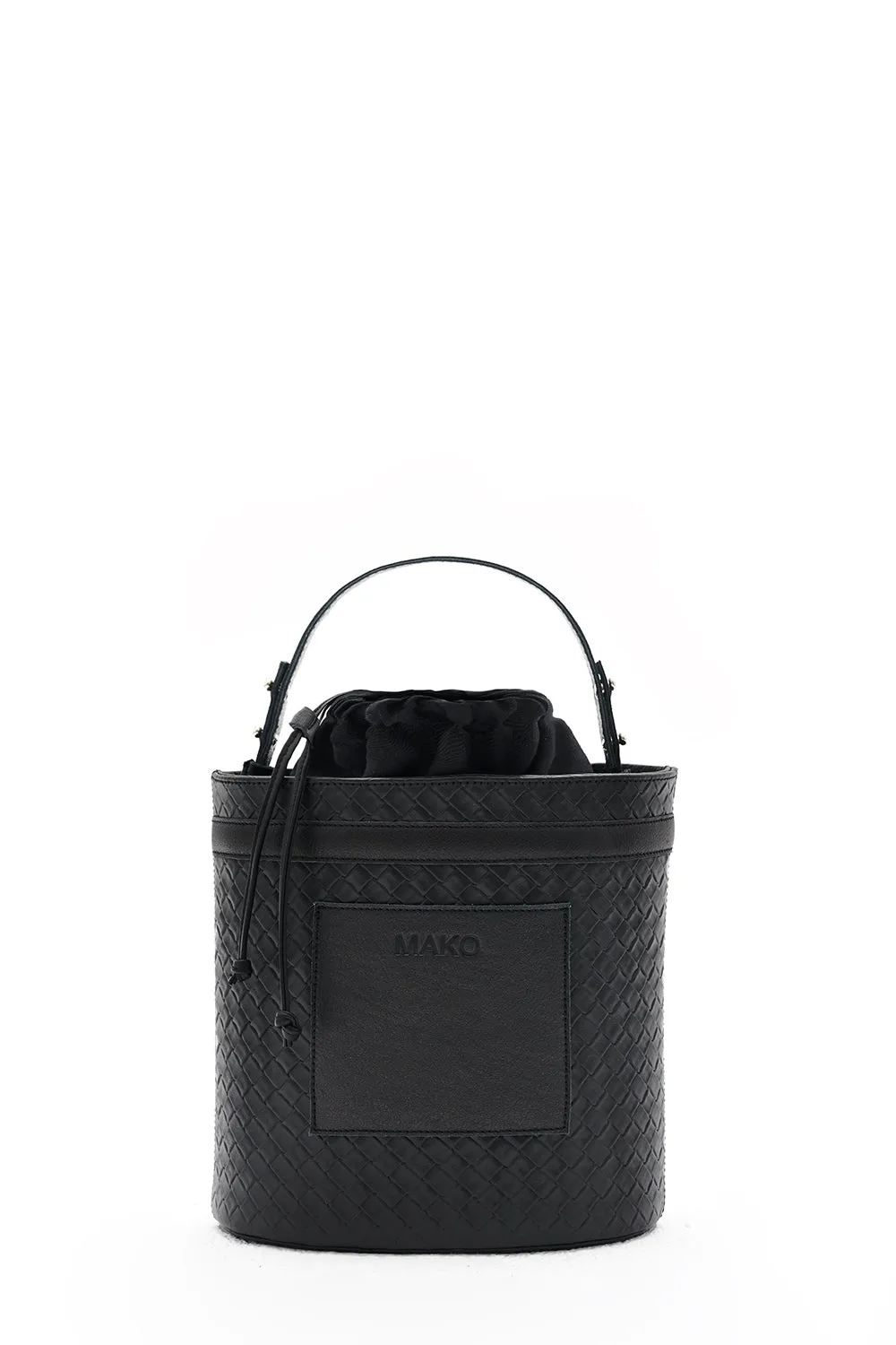 Bucket Bag Woven Black