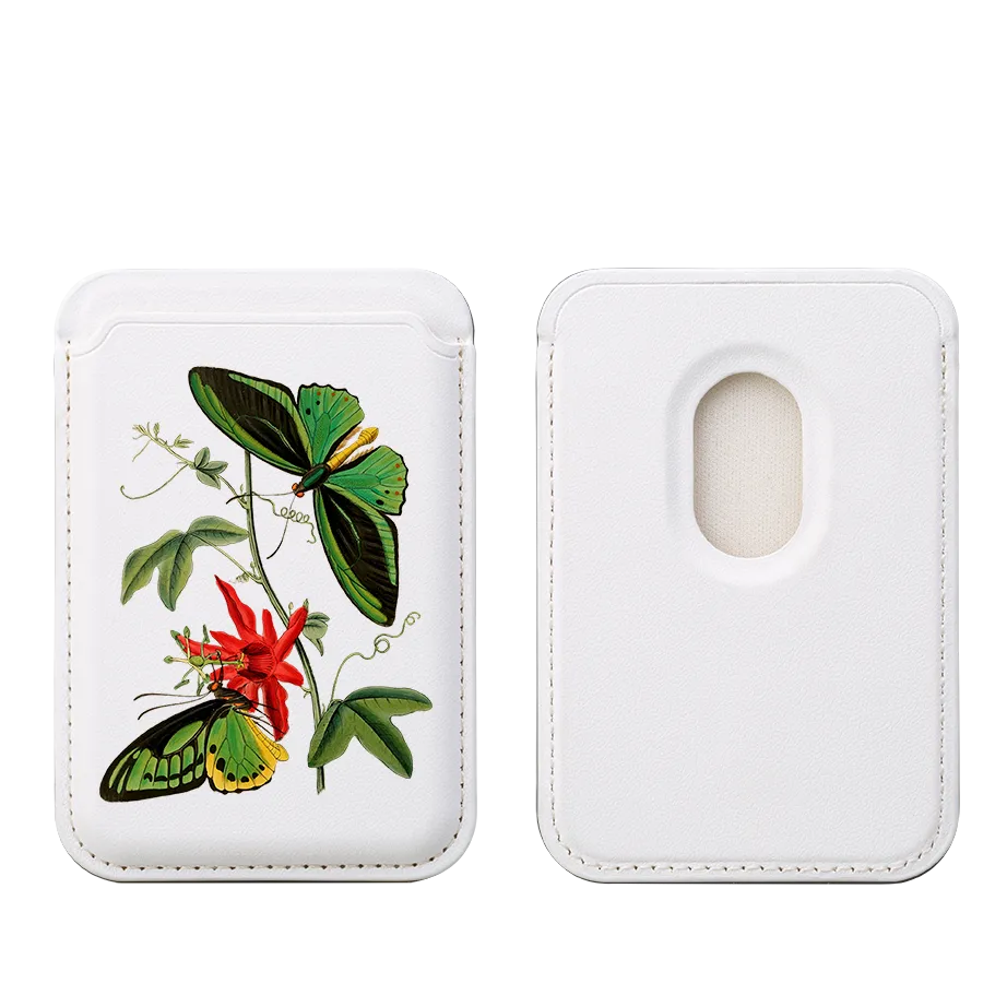 Butterfly Tales MagSafe Wallet- White