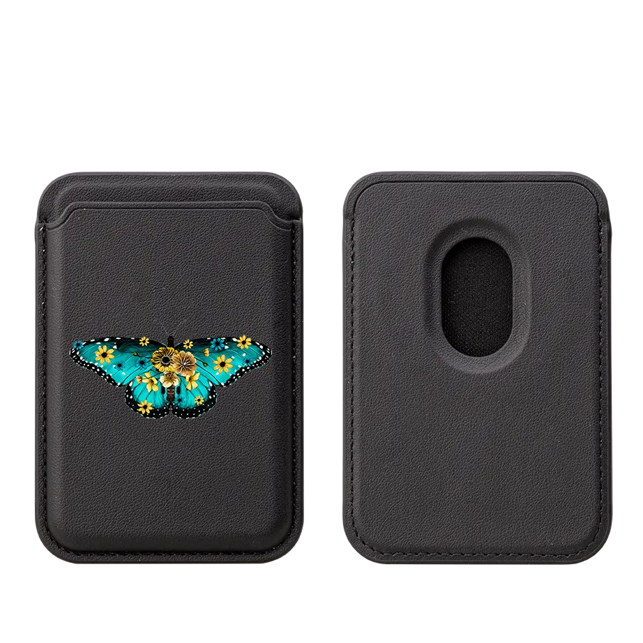 Butterfly V MagSafe Wallet- Black